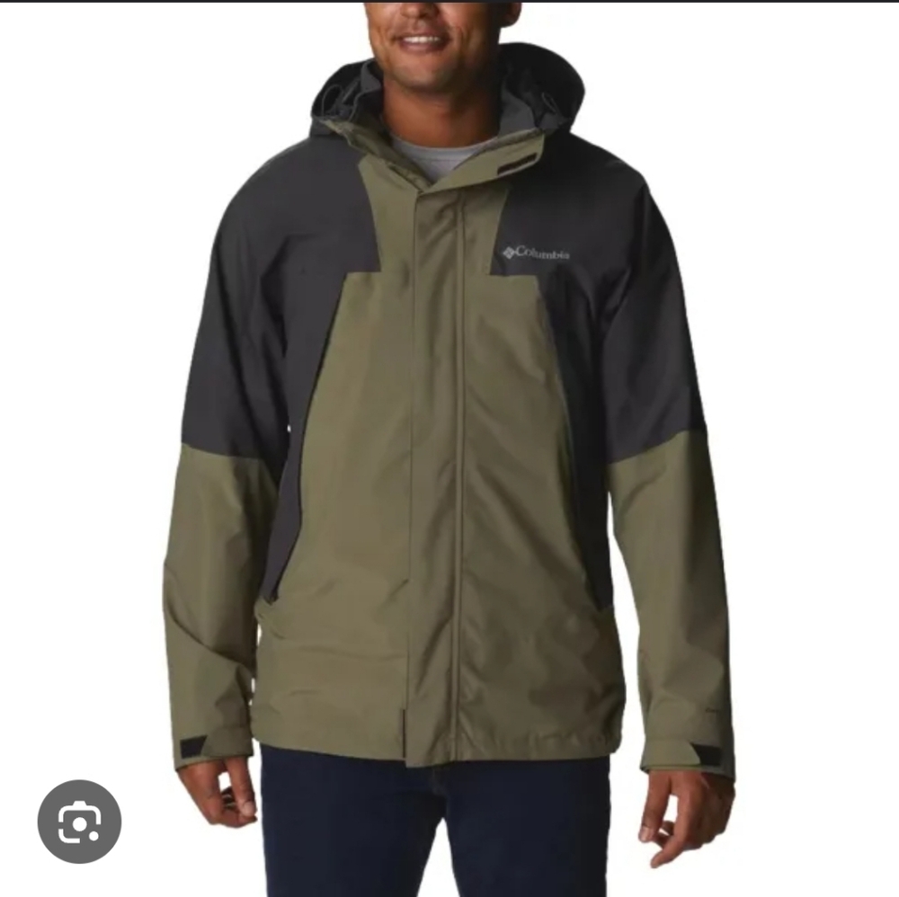 Columbia Men's Olive Green and Black Performance Jacket